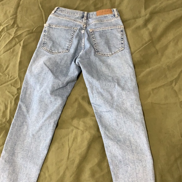 Topshop Premium Mom Jeans in Acid Wash - Picture 4 of 4